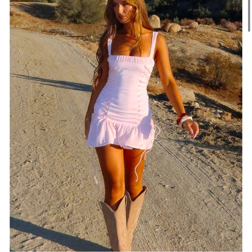 NWT baby pink mini dress from Whitefox boutique.